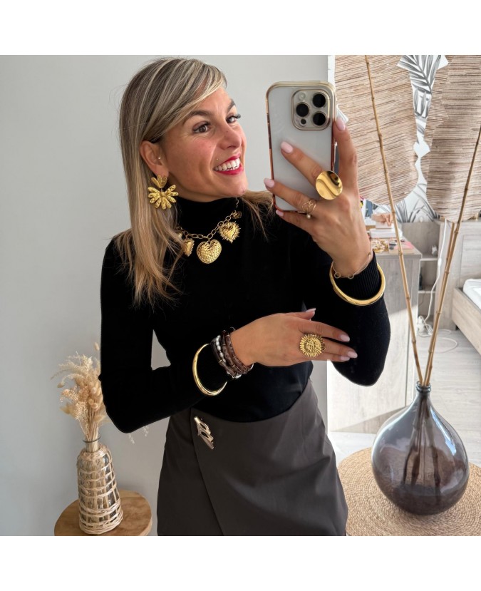 JUPE SHORT DANNY - CHOCOLAT