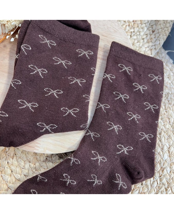 CHAUSSETTES PETITS NOEUDS - CHOCO