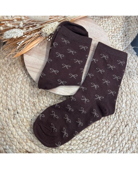 CHAUSSETTES PETITS NOEUDS - CHOCO