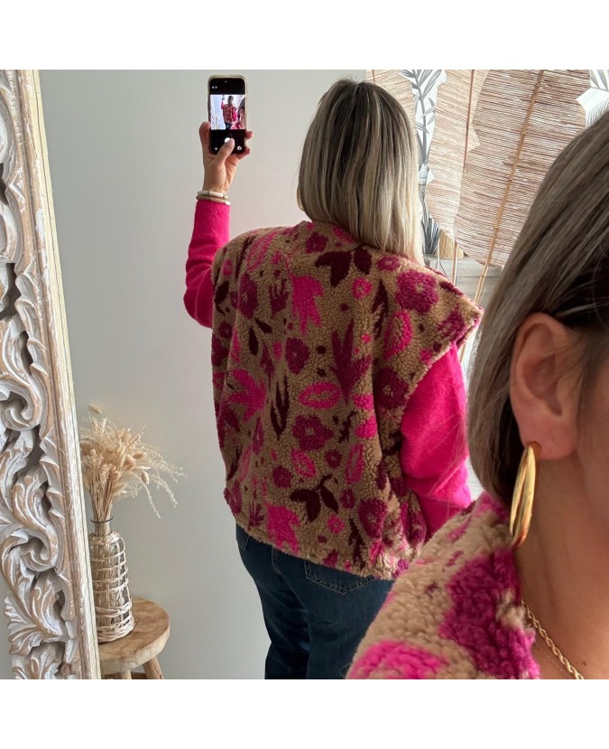 GILET ANOUAR - FUSHIA