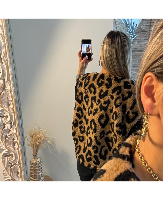 GILET ANOUAR - LÉOPARD