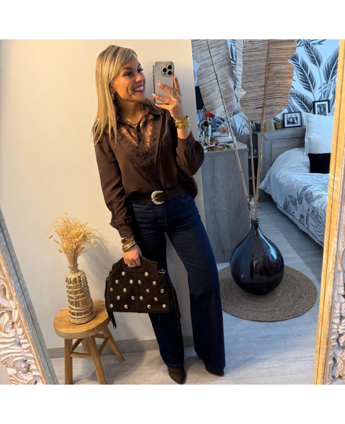 CHEMISE CHANTAL - CHOCOLAT