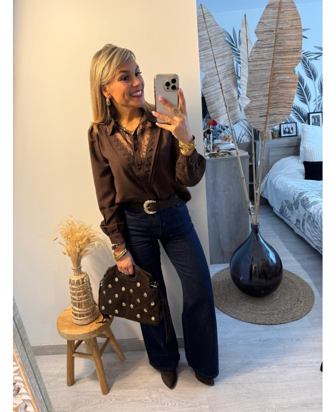 CHEMISE CHANTAL - CHOCOLAT