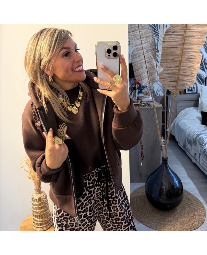 VESTE YORIS - CHOCOLAT