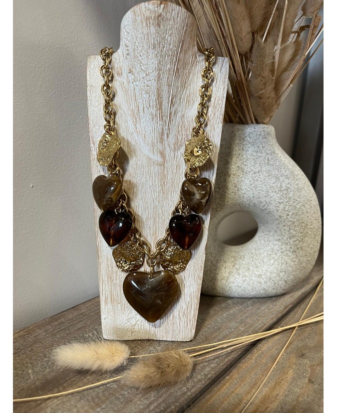 COLLIER PACO - CHOCO