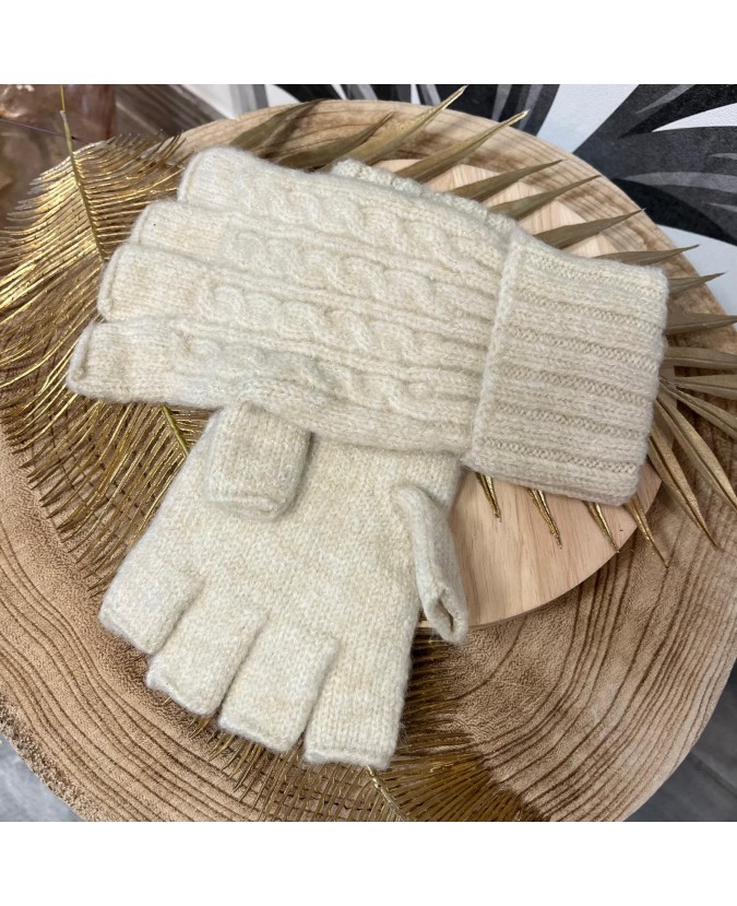 MITAINES ANGELIN - ECRU