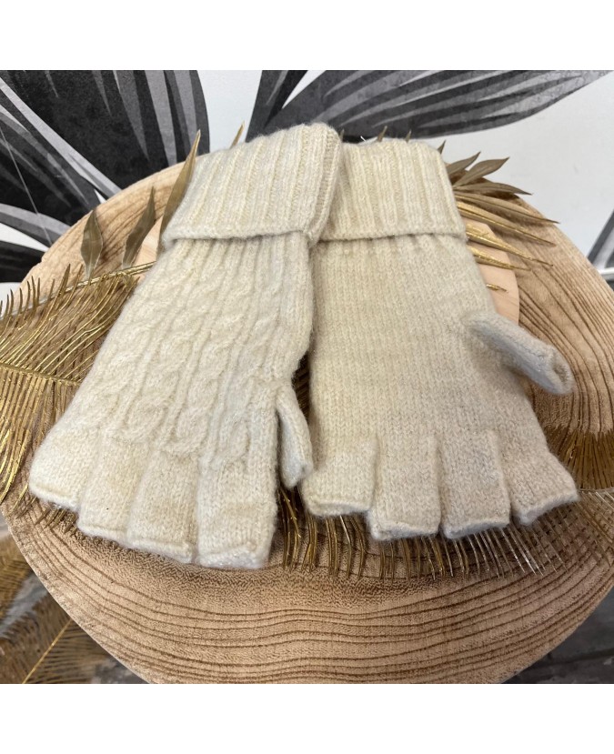 MITAINES ANGELIN - ECRU