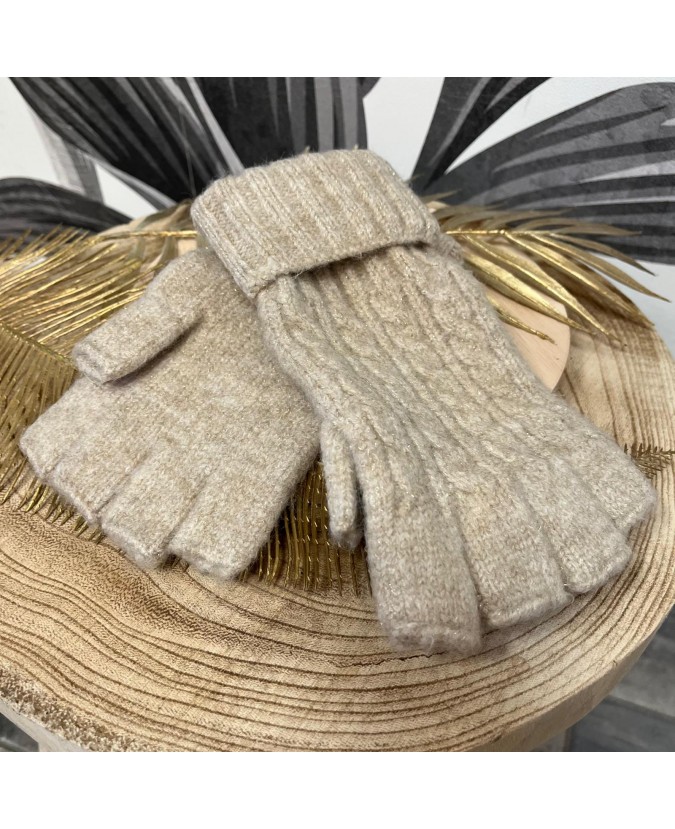 MITAINES ANGELIN - TAUPE