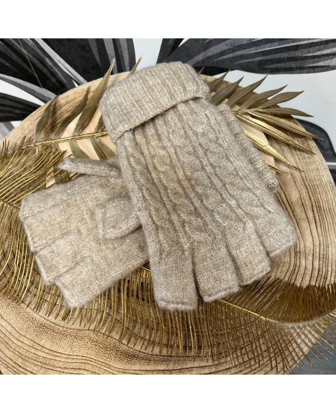 MITAINES ANGELIN - TAUPE
