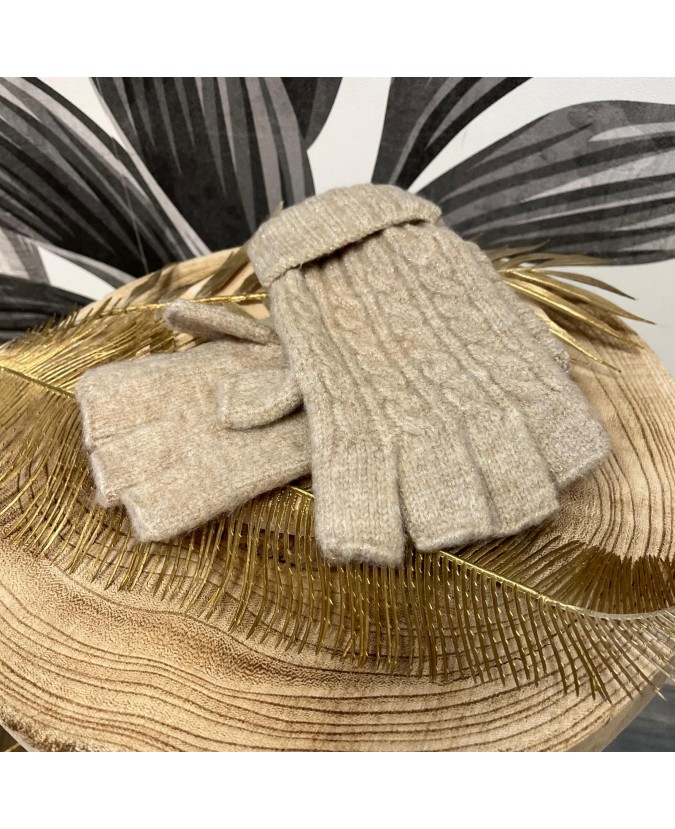 MITAINES ANGELIN - TAUPE