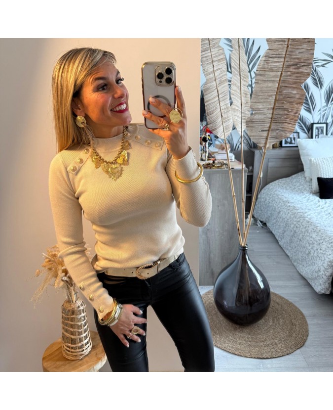 PULL SOLANGE - BEIGE