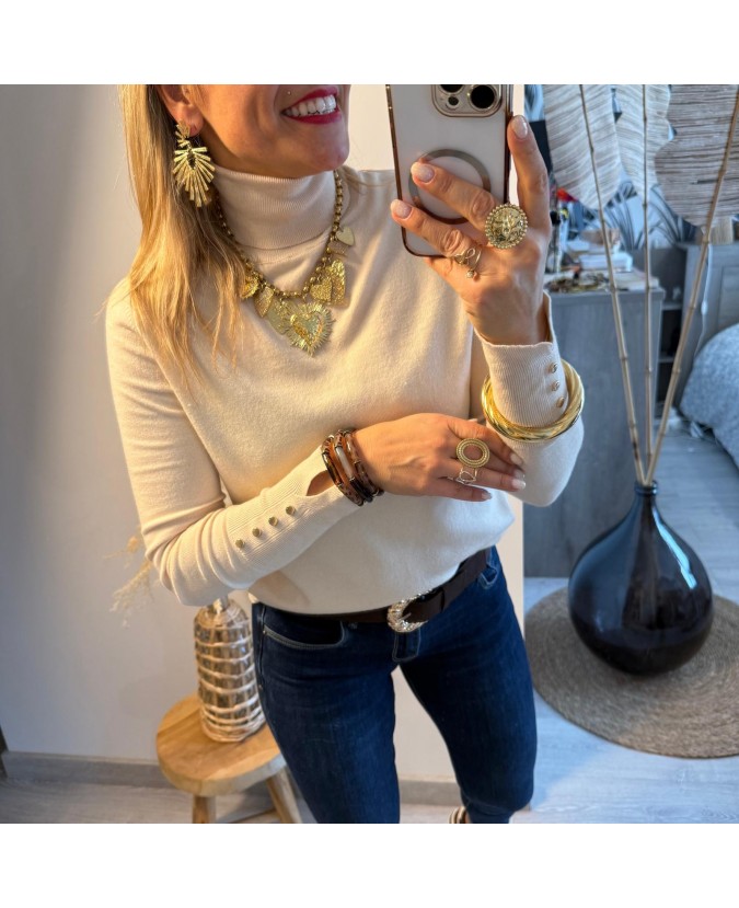 PULL MINORAL - BEIGE