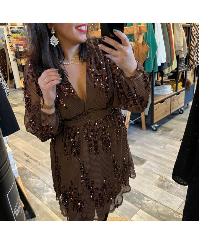 ROBE ADRIAN PULPEUSE - CHOCO