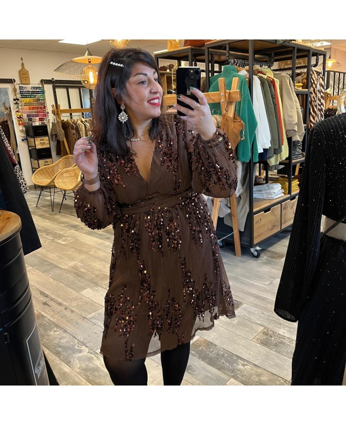 ROBE ADRIAN PULPEUSE - CHOCO