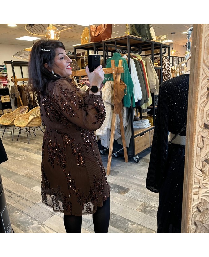 ROBE ADRIAN PULPEUSE - CHOCO