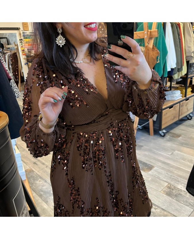 ROBE ADRIAN PULPEUSE - CHOCO