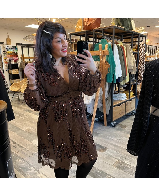 ROBE ADRIAN PULPEUSE - CHOCO