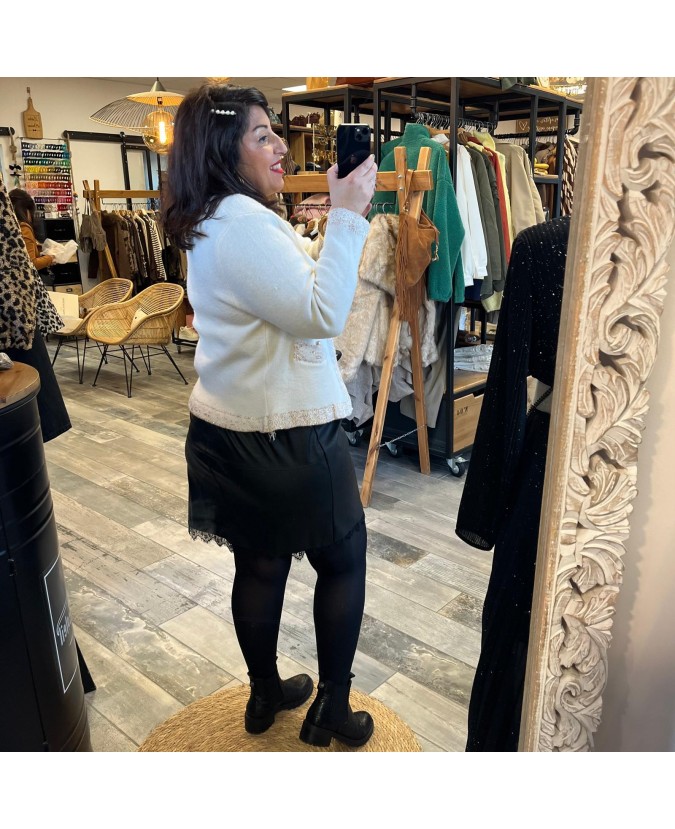 JUPE URSULA PULPEUSE - NOIR