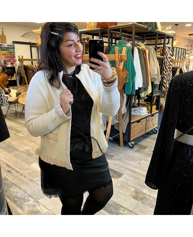 JUPE URSULA PULPEUSE - NOIR