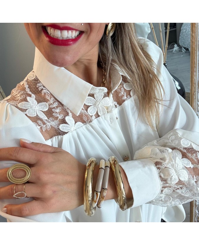 CHEMISE CLAYTON - ECRU