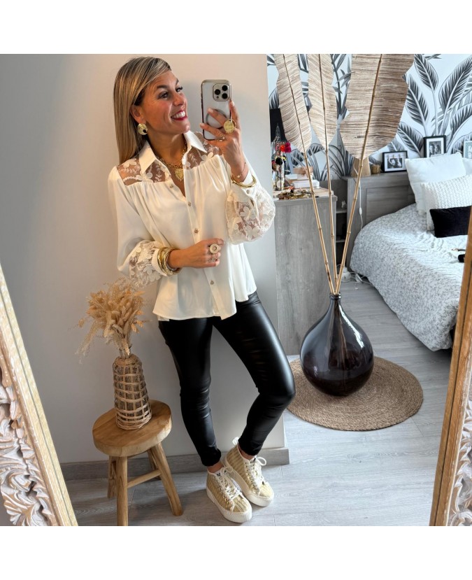 CHEMISE CLAYTON - ECRU