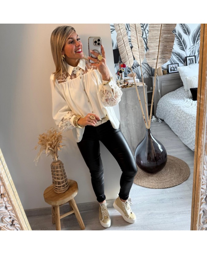 CHEMISE CLAYTON - ECRU