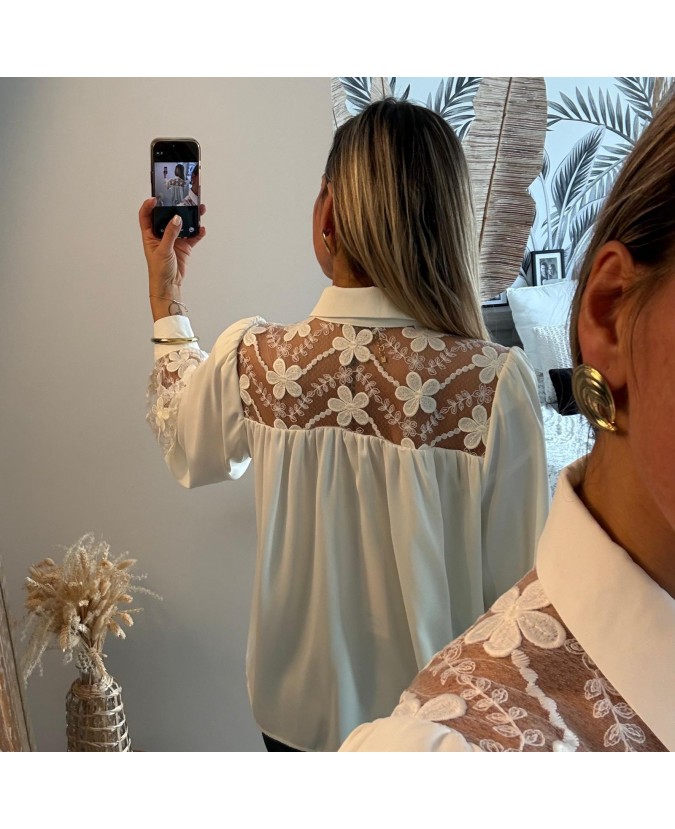 CHEMISE CLAYTON - ECRU