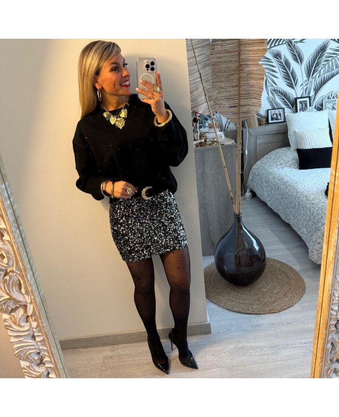 JUPE OLARIANE - NOIR