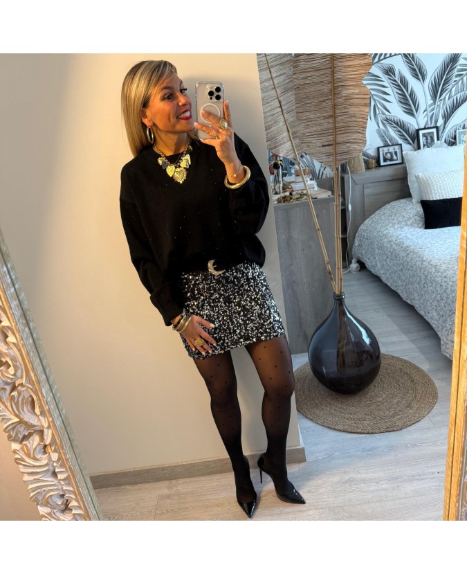 JUPE OLARIANE - NOIR