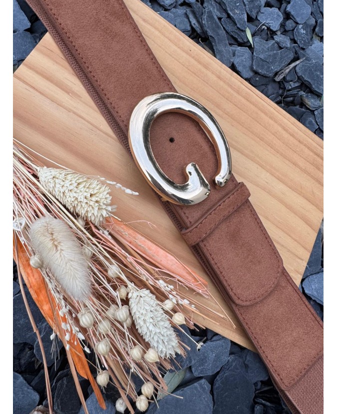 CEINTURE MONA PULPEUSE - CAMEL