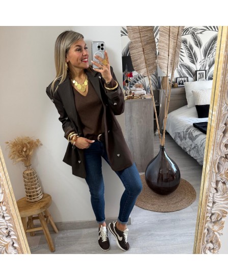 BLAZER MARINO - CHOCOLAT