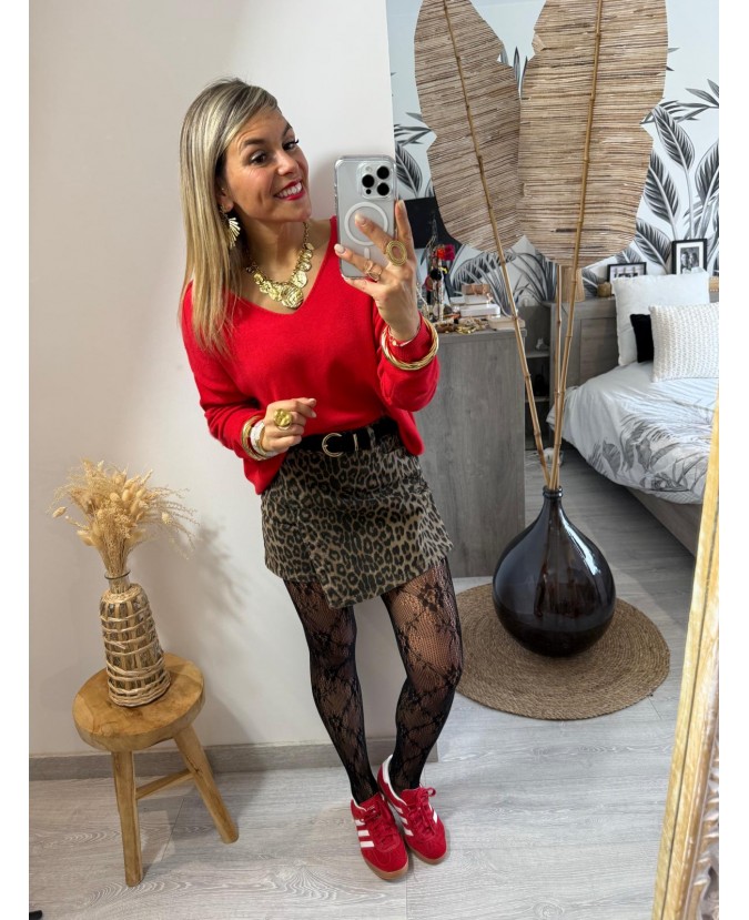 PULL APPOLLON - ROUGE