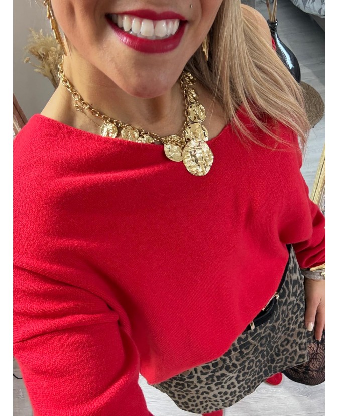 PULL APPOLLON - ROUGE