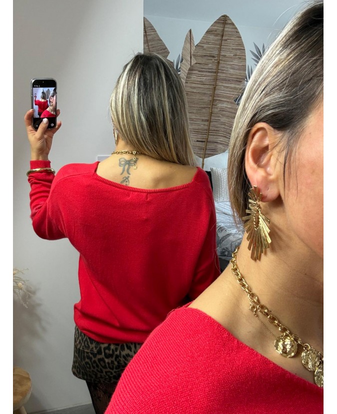 PULL APPOLLON - ROUGE