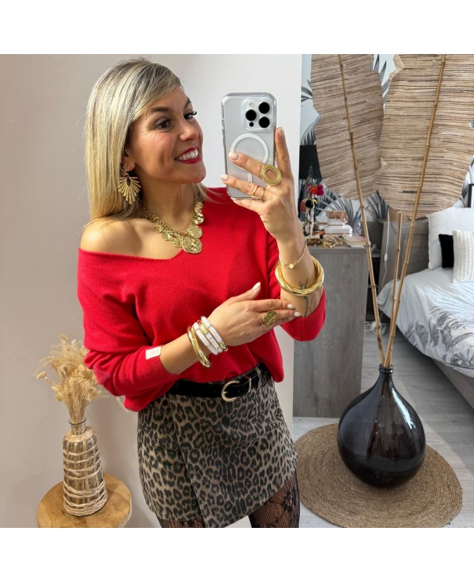 PULL APPOLLON - ROUGE