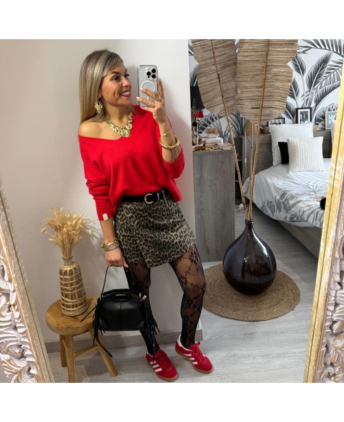 PULL APPOLLON - ROUGE