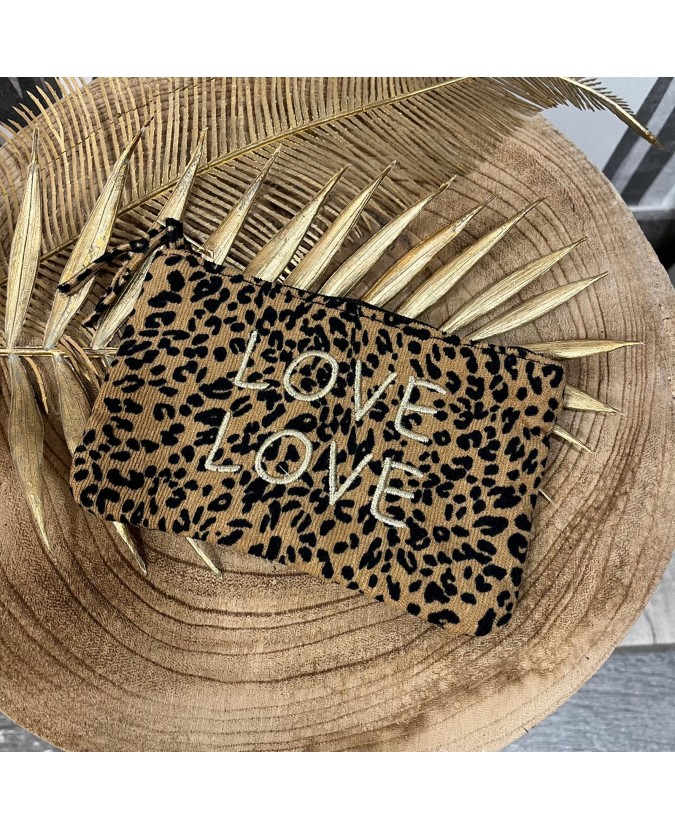 POCHETTE LOVE LOVE - BEIGE