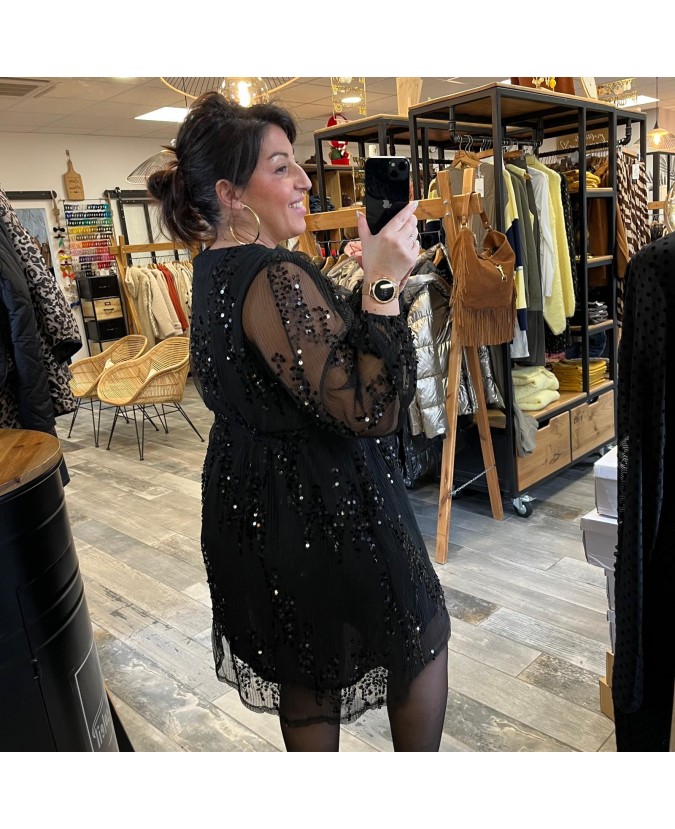 ROBE ADRIAN PULP - NOIR