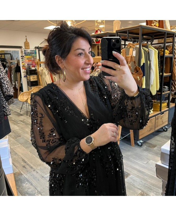 ROBE ADRIAN PULP - NOIR