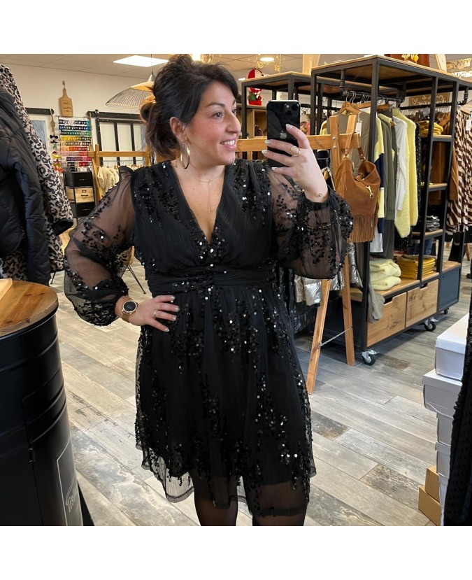 ROBE ADRIAN PULP - NOIR