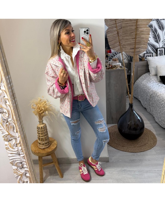 VESTE TABATHA - ROSE