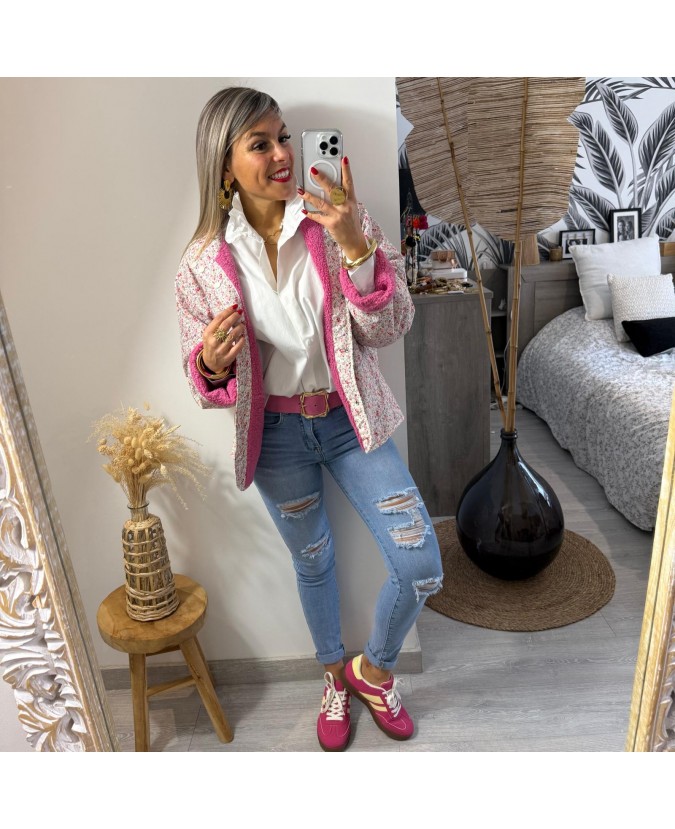 VESTE TABATHA - ROSE