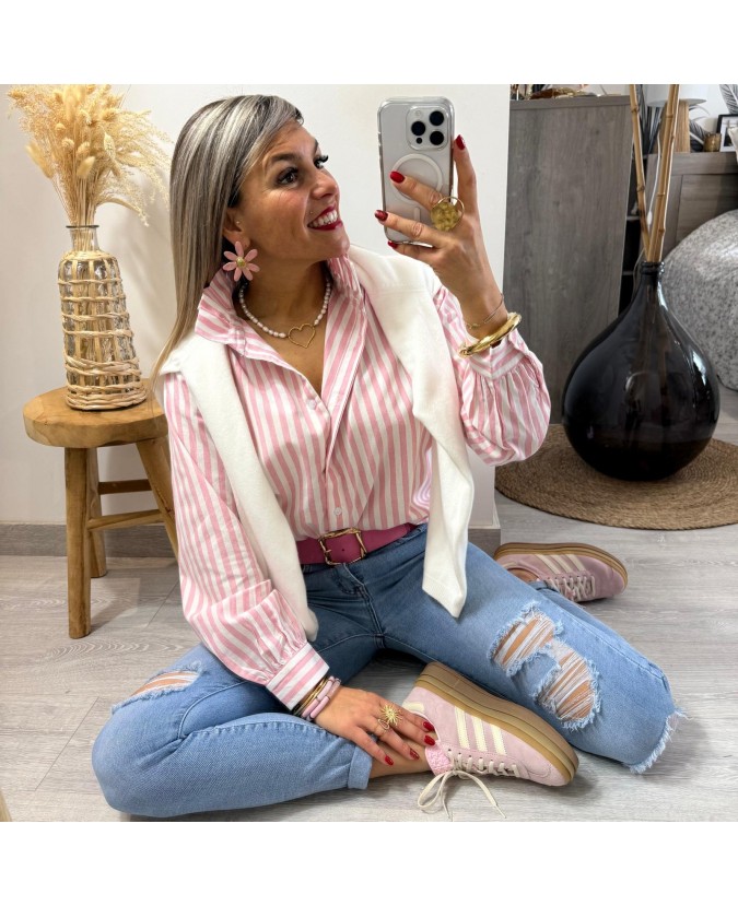 CHEMISE AIRELLE - ROSE