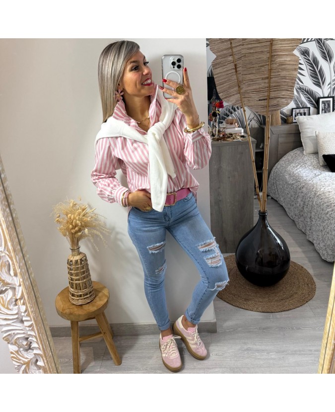 CHEMISE AIRELLE - ROSE