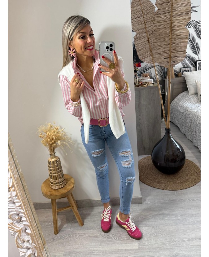 CHEMISE AIRELLE - ROSE