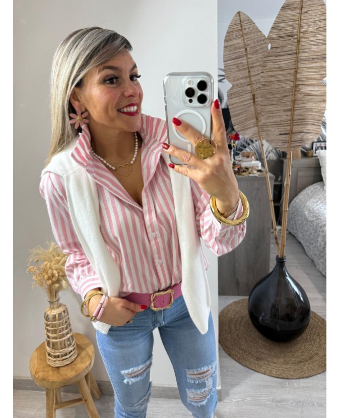 CHEMISE AIRELLE - ROSE