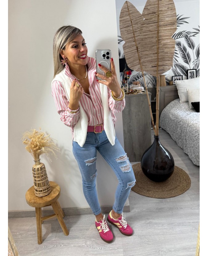 CHEMISE AIRELLE - ROSE