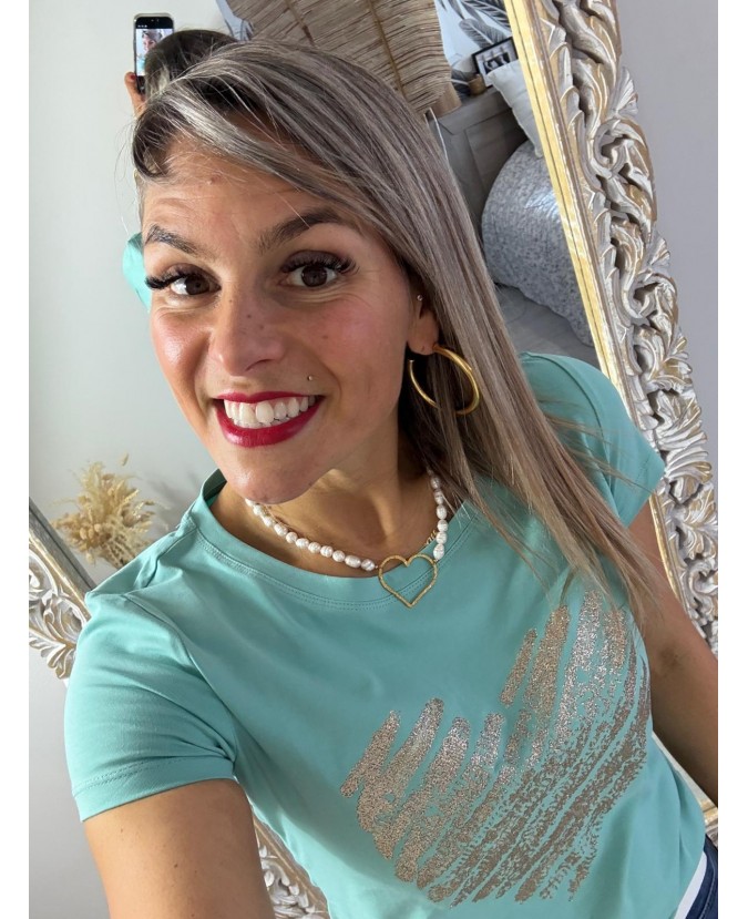 TEE SHIRT CLARENCE - VERT D'EAU