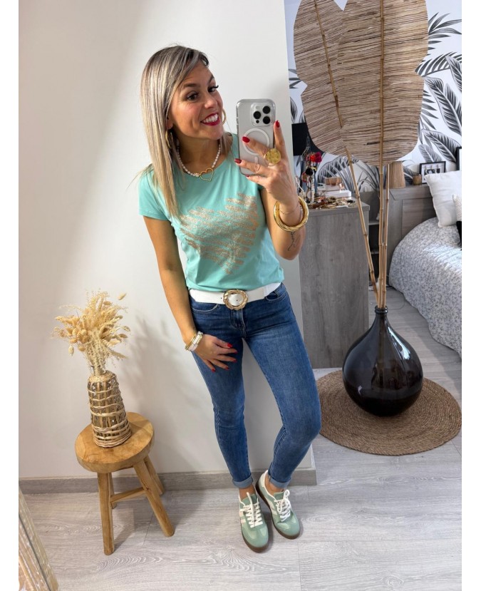 TEE SHIRT CLARENCE - VERT D'EAU