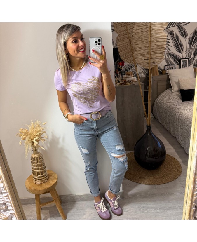 TEE SHIRT CLARENCE - LILAS